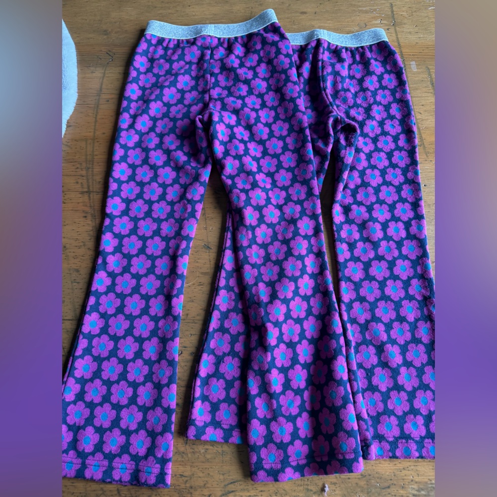 Hatley two pairs girls pants size 5 + 6